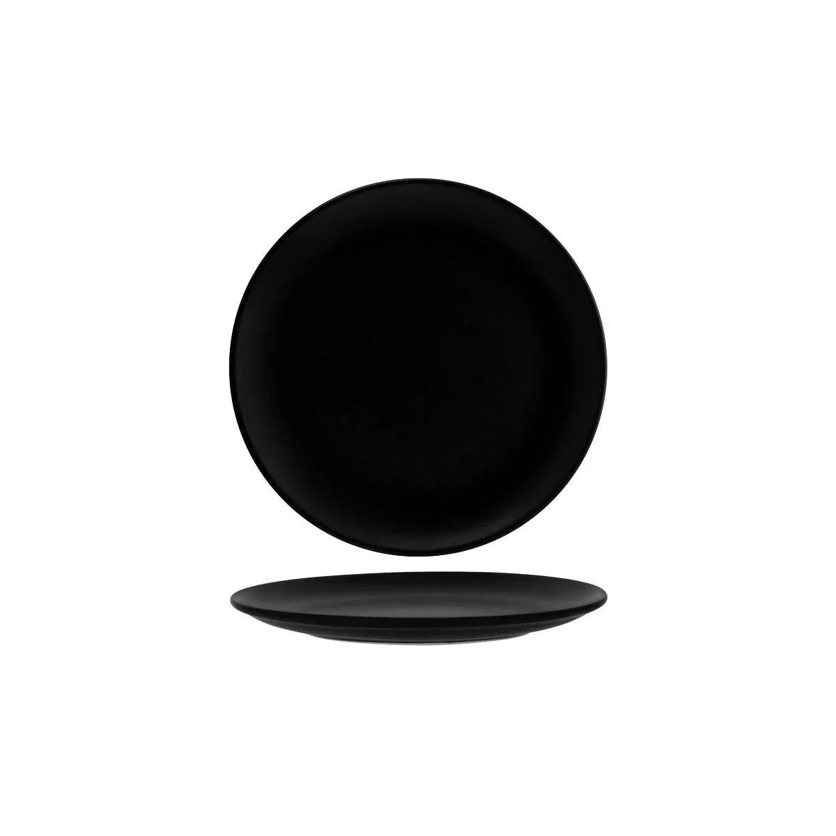 Bonna Notte Black Round Coupe Plate 250x25mm (Box of 12) - Kitchenly