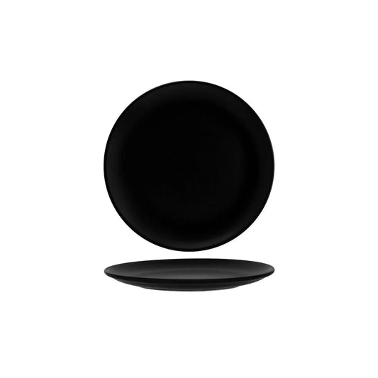 Bonna Notte Black Round Coupe Plate 250x25mm (Box of 12) - Kitchenly