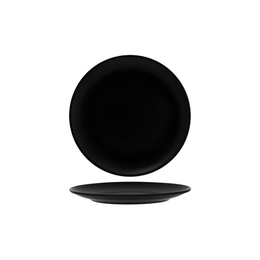 Bonna Notte Black Round Coupe Plate 270x28mm (Box of 12)