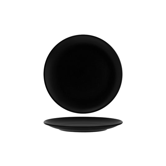 Bonna Notte Black Round Coupe Plate 300x31mm (Box of 6)