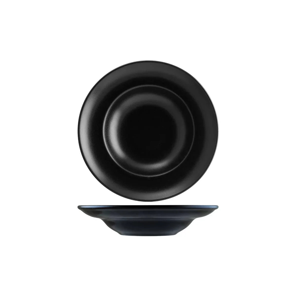 Bonna Notte Black Round Deep Plate 300x40mm / 200ml (Box of 6) - Kitchenly