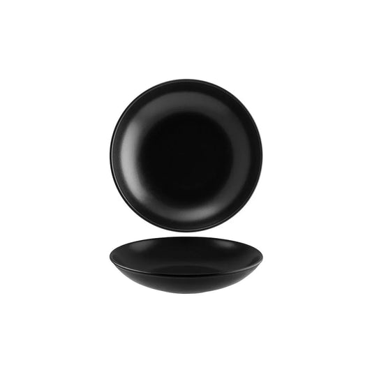 Bonna Notte Black Round Flared Bowl 230x45mm / 1000ml (Box of 6) - Kitchenly