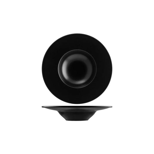 Bonna Notte Black Round Pasta Plate 280x50mm / 400ml (Box of 6) - Kitchenly