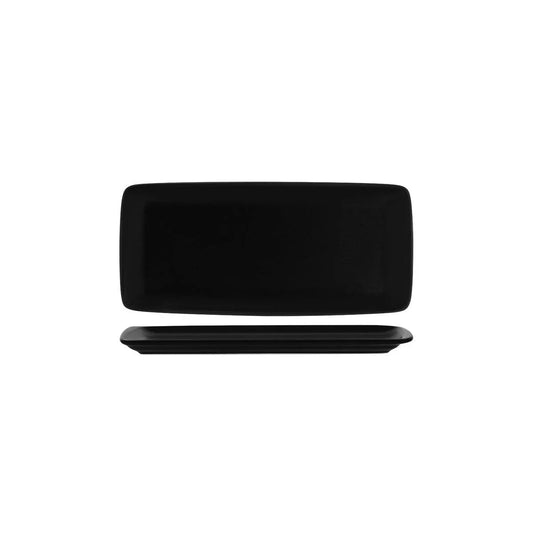 Bonna Notte Black Rectangular Platter 340x160x20mm (Box of 12) - Kitchenly
