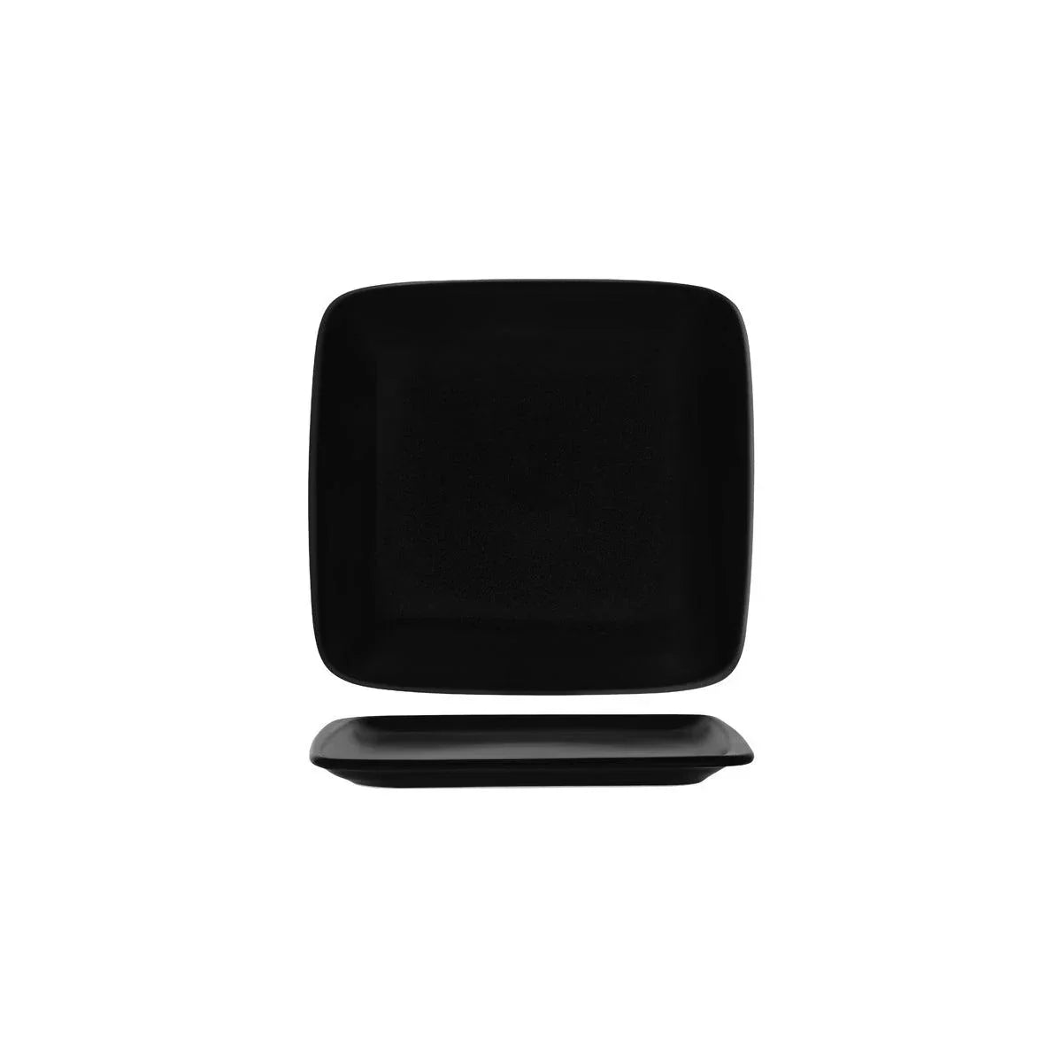 Bonna Notte Black Rectangular Platter 220x200x20mm (Box of 12) - Kitchenly