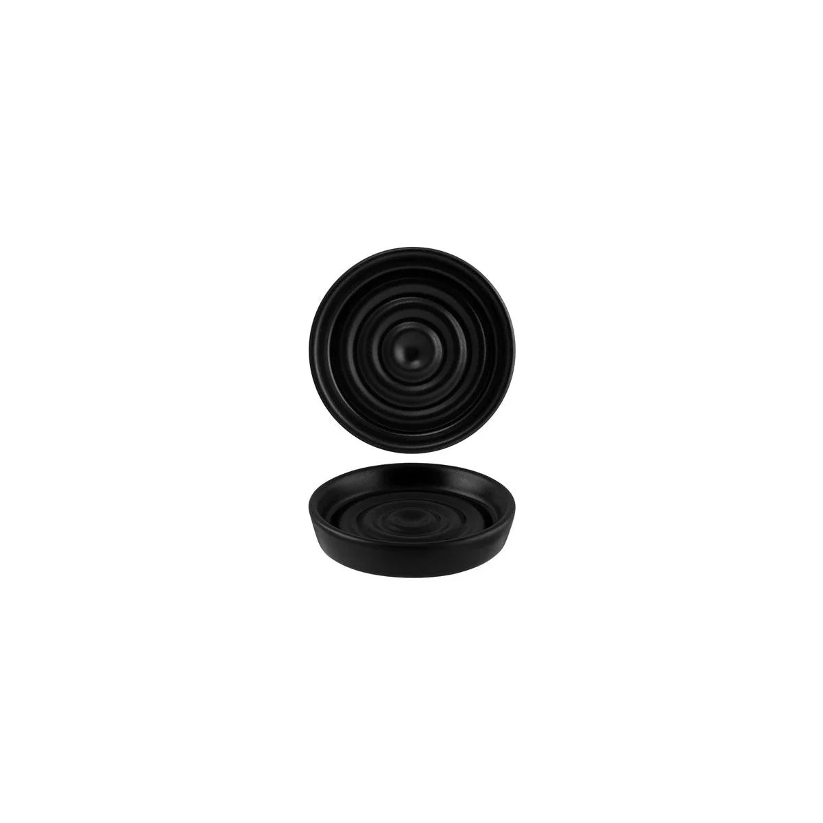 Bonna Notte Black Neat Olive Oil Plate 100x20mm (Box of 12) - Kitchenly
