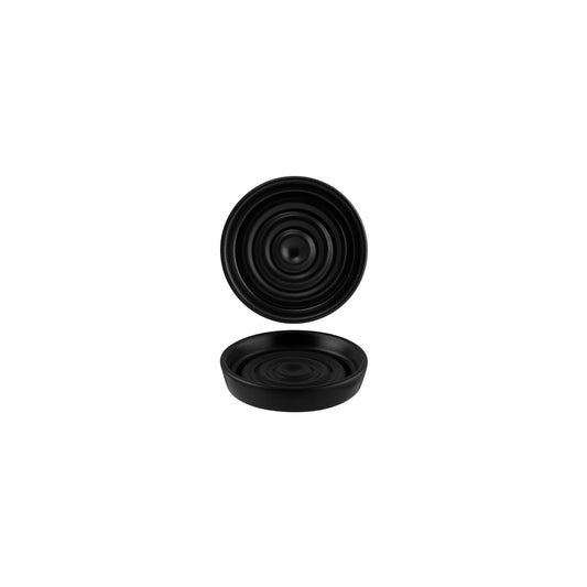 Bonna Notte Black Neat Olive Oil Plate 100x20mm (Box of 12)
