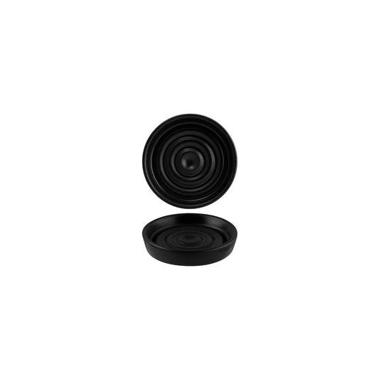 Bonna Notte Black Neat Olive Oil Plate 100x20mm (Box of 12) - Kitchenly