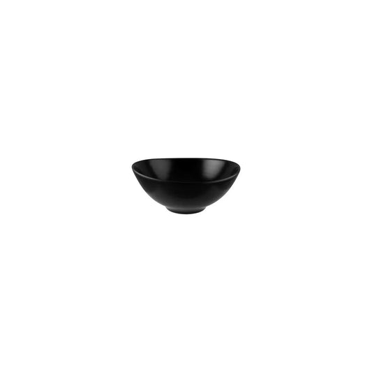 Bonna Notte Black Agora Round Bowl 160x67mm / 640ml (Box of 12) - Kitchenly