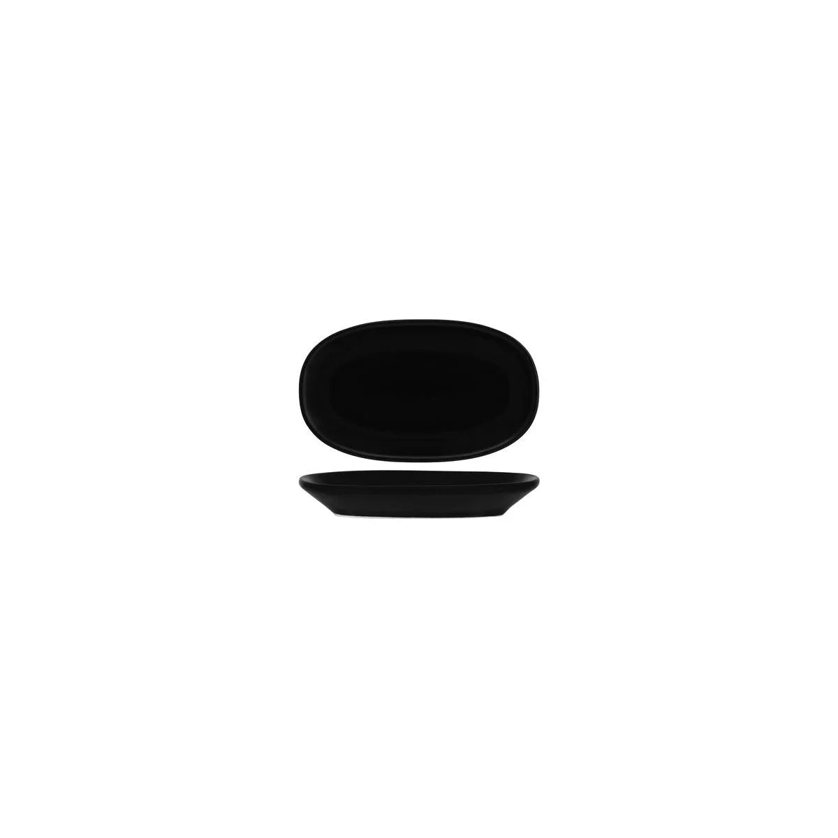 Bonna Notte Black Oval Coupe Dish 150x85x20mm (Box of 12) - Kitchenly