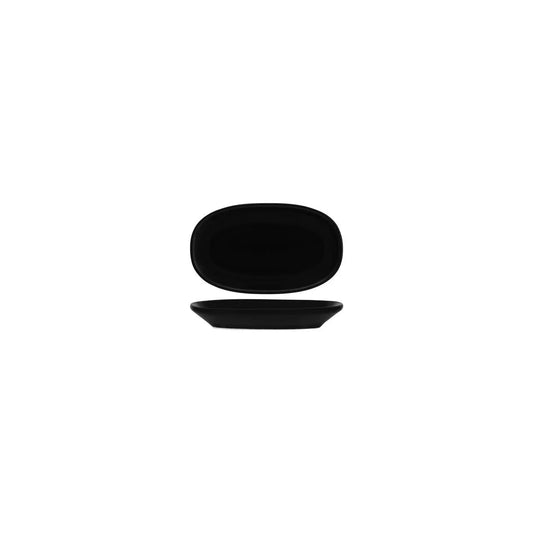 Bonna Notte Black Oval Coupe Dish 150x85x20mm (Box of 12) - Kitchenly