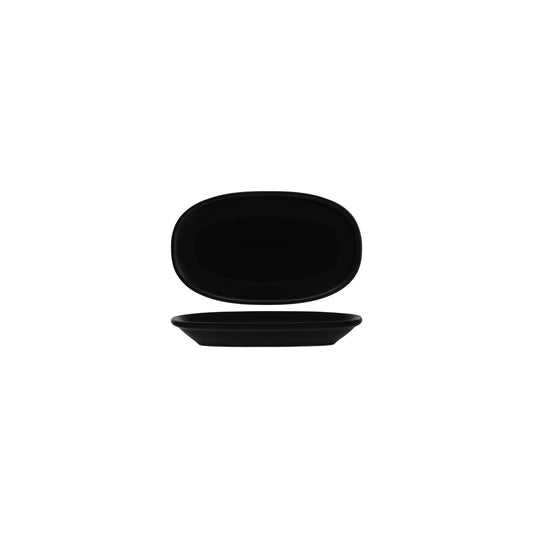 Bonna Notte Black Oval Coupe Dish 190x110x26mm (Box of 12)