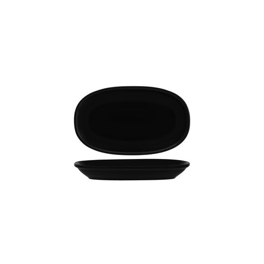 Bonna Notte Black Oval Coupe Dish 240x140x30mm (Box of 12)
