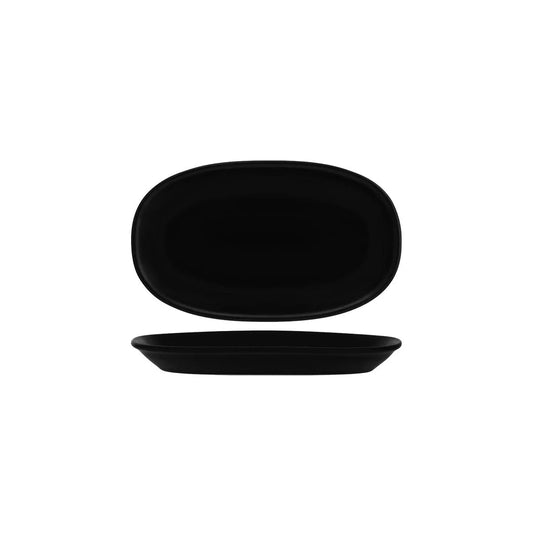 Bonna Notte Black Oval Coupe Dish 290x170x32mm (Box of 6) - Kitchenly