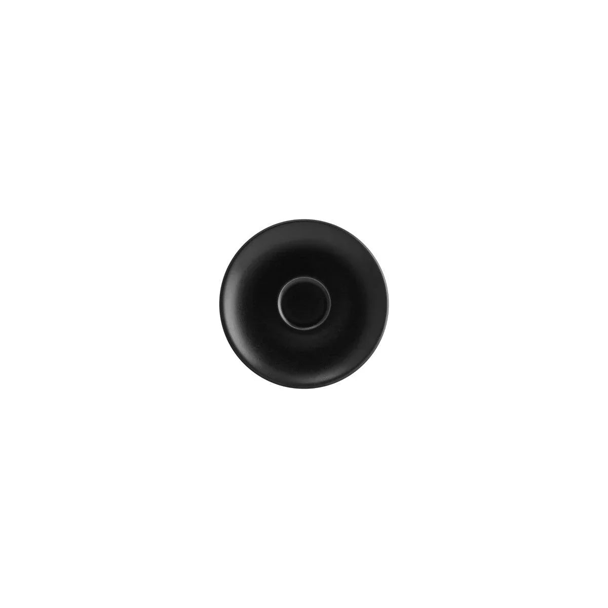 Bonna Notte Black Espresso Saucer 120x17mm (Box of 6) - Kitchenly