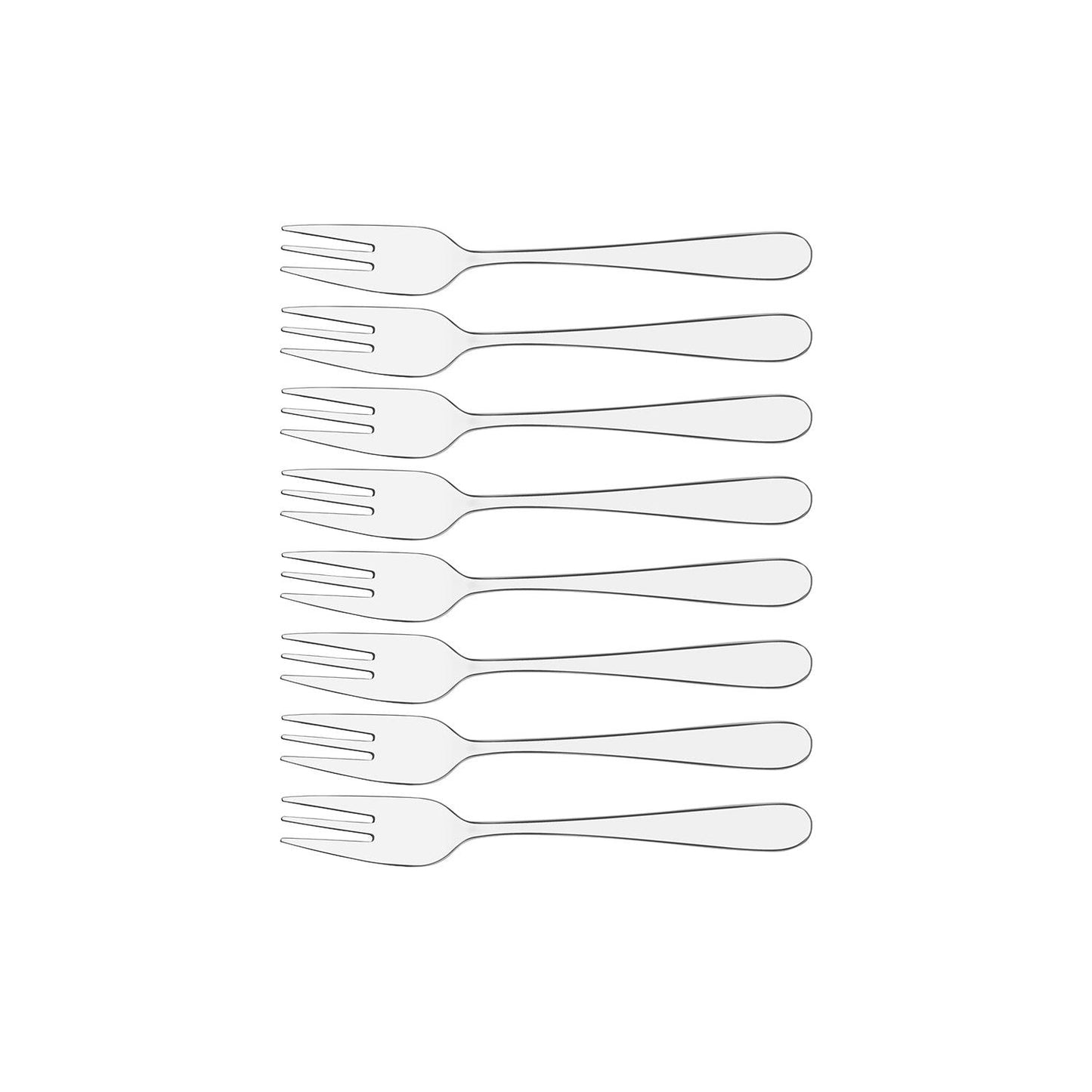 Tablekraft Luxor Cake Fork Set 8pc - Kitchenly