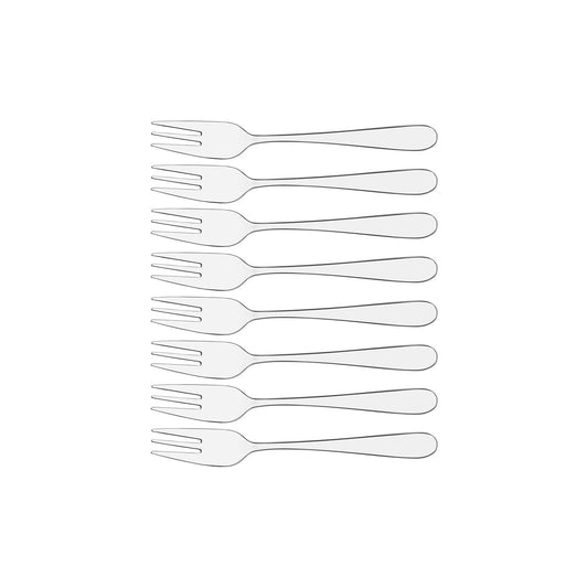 Tablekraft Luxor Cake Fork Set 8pc - Kitchenly