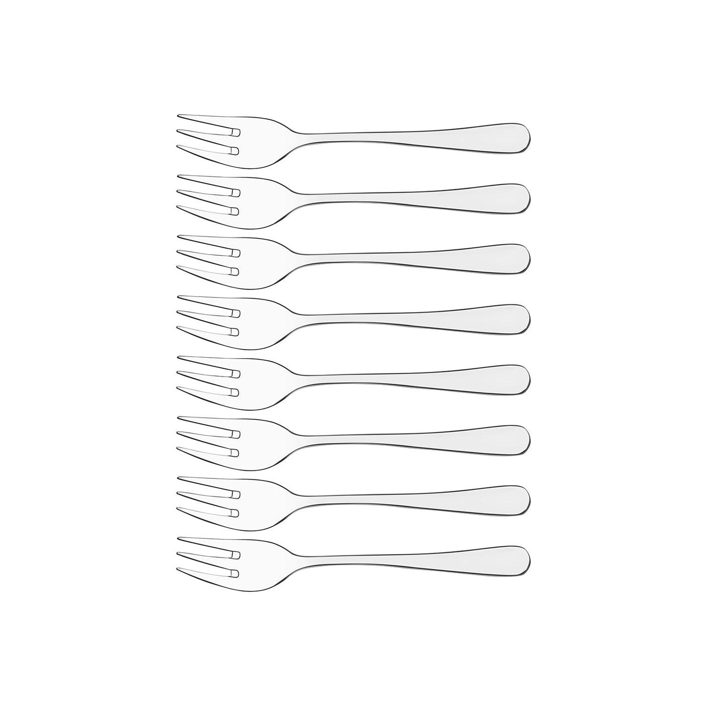 Tablekraft York Cake Fork Set 8pc - Kitchenly