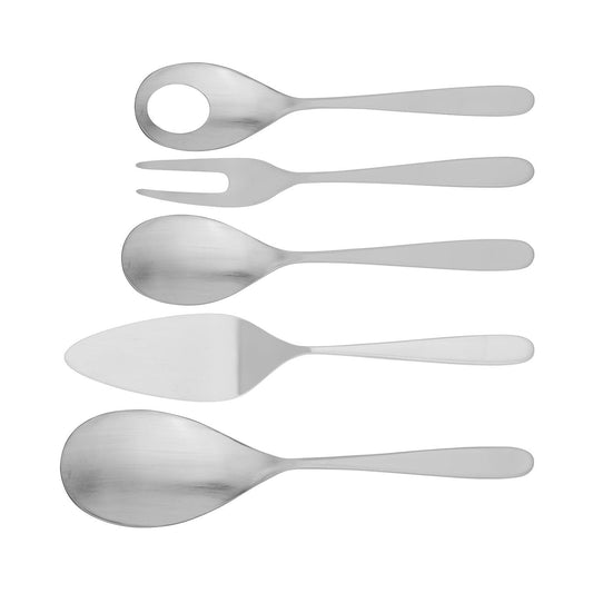 Tablekraft Alaska Satin Serving Set 5pc - Kitchenly