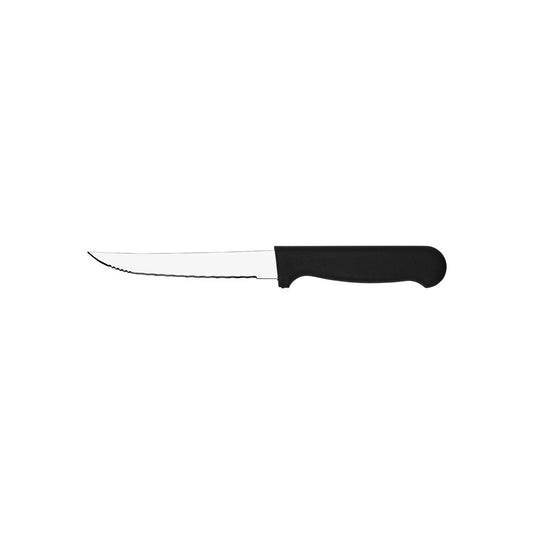 Tablekraft Steak Knives Black Plastic Handle Pointed Tip
