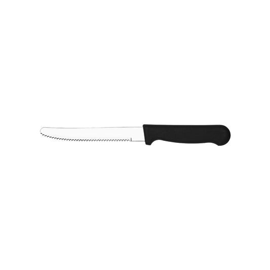 Tablekraft Steak Knife Black Plastic Handle Round Tip