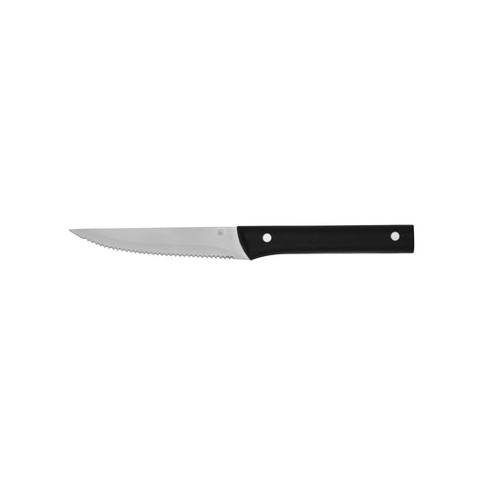 Tablekraft Steak Knives Tempo Black Plastic Handle Pointed Tip (Box of 12)