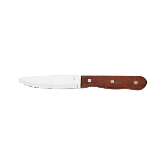 Tablekraft Steak Knives Jumbo Pakkawood Handle Round Tip (Box of 12)