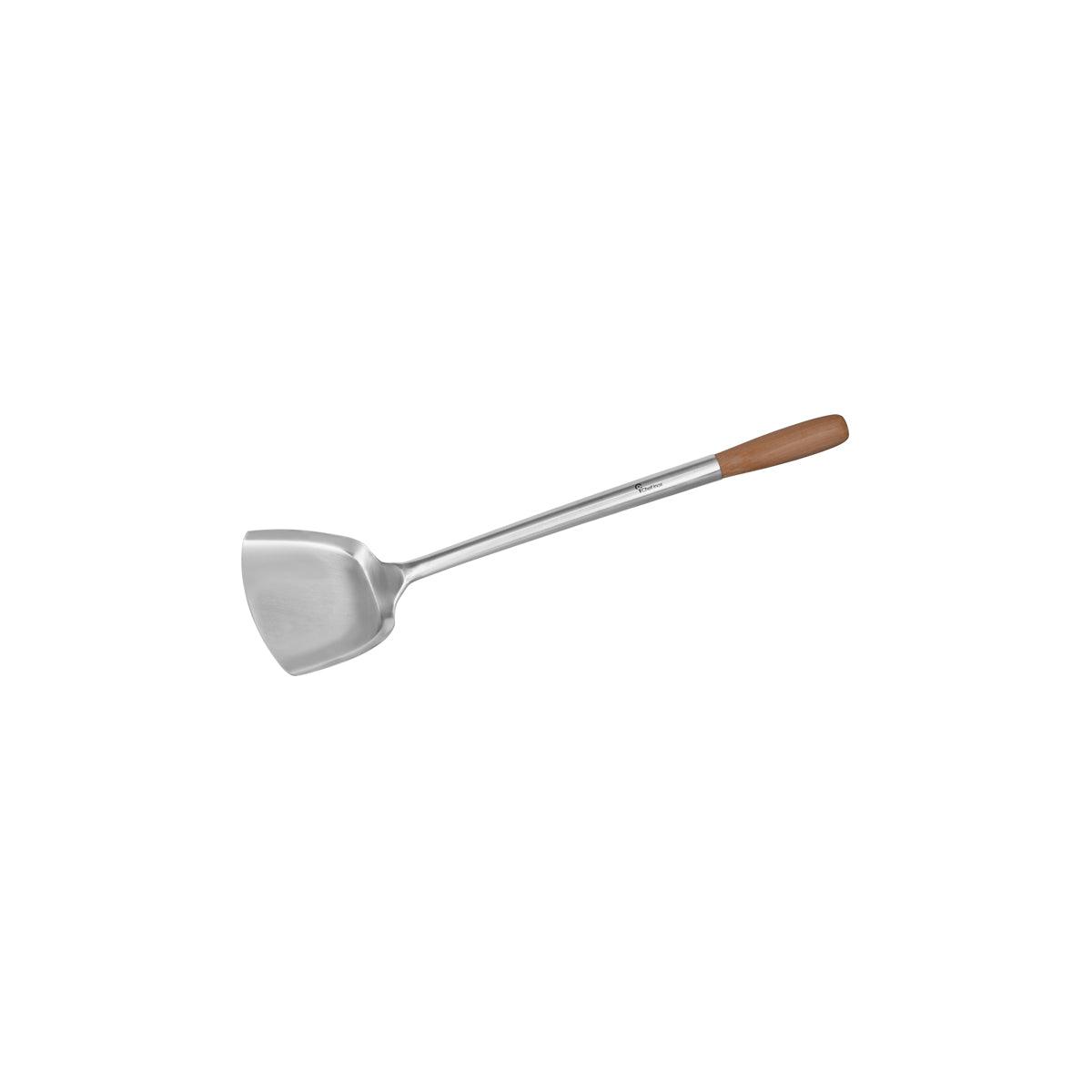 Chef Inox Turner Wok with Wood Handle 390mm - Kitchenly