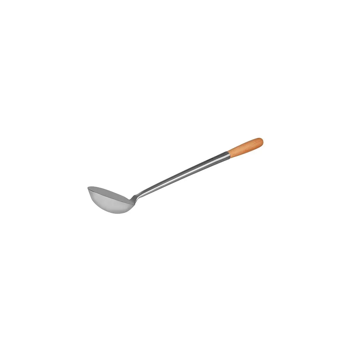 Chef Inox Ladle Wood Handle 105x330mm - Kitchenly