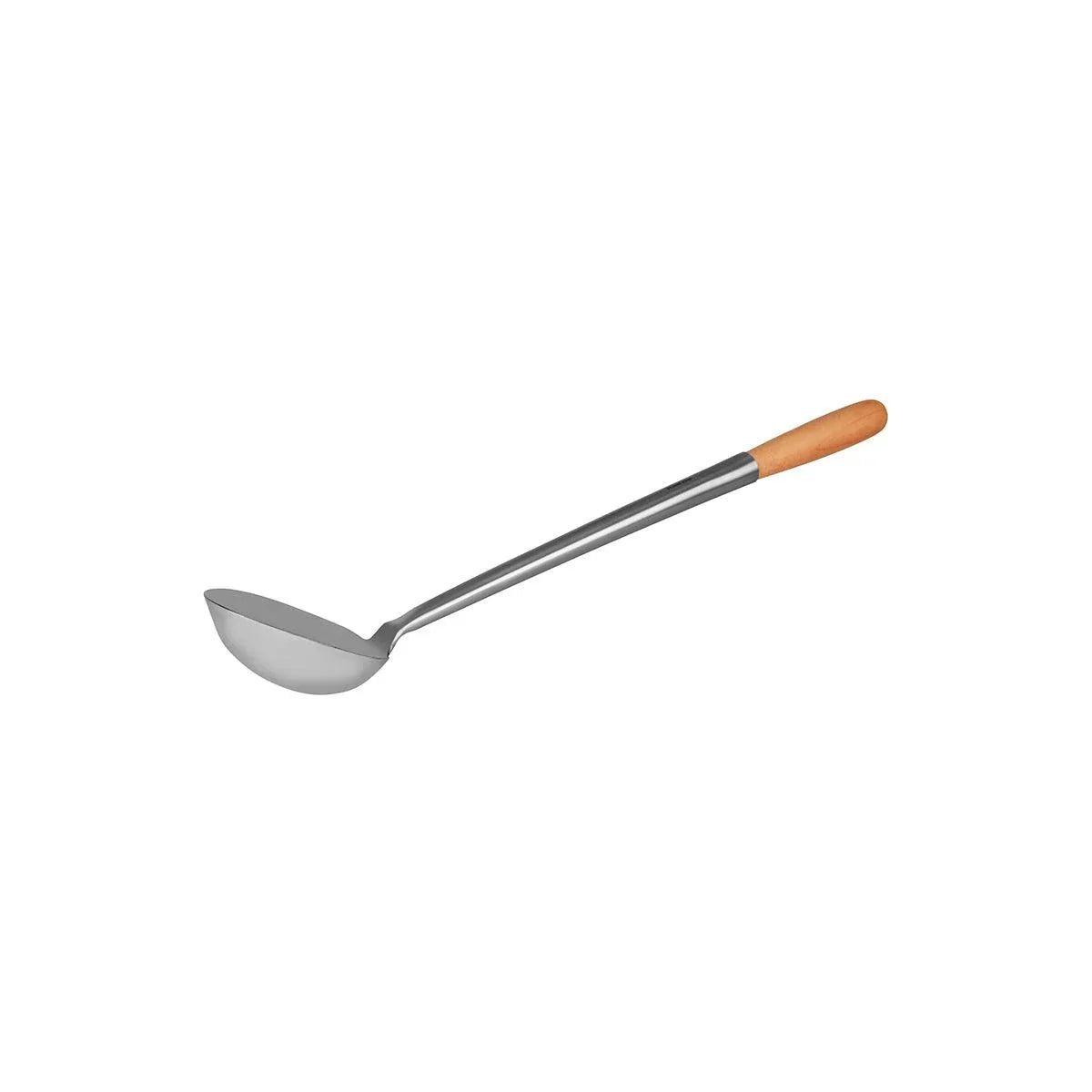 Chef Inox Ladle Wood Handle 135x400mm - Kitchenly