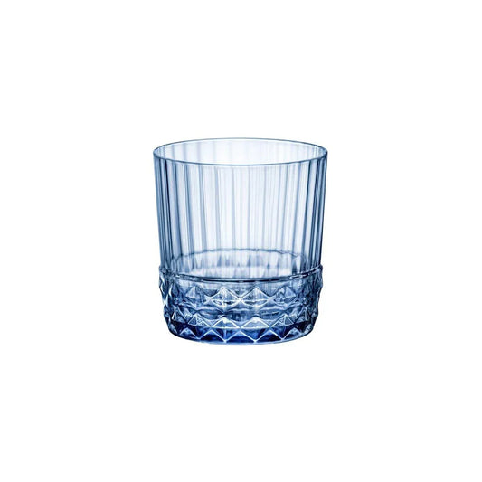 Bormioli Rocco America 20s Sapphire Blue D.O.F Tumbler 370ml (Box of 36) - Kitchenly
