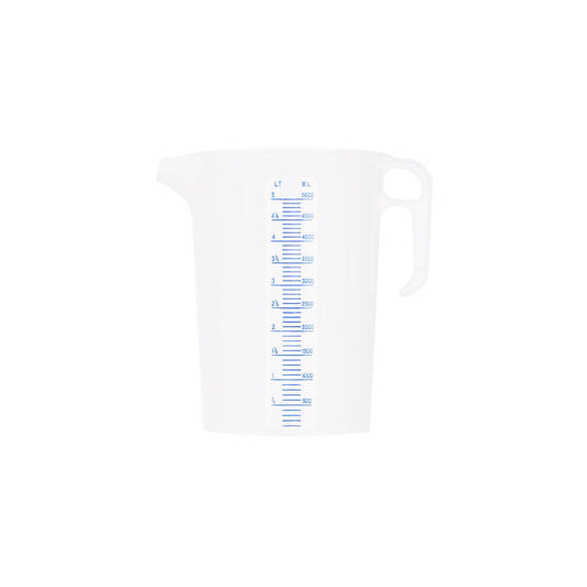 Chef Inox Measuring Jug with Blue Graduating 5000ml - Kitchenly