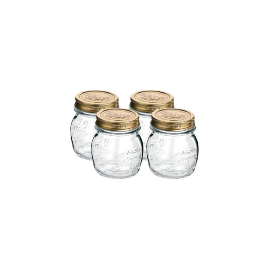 Bormioli Rocco Quattro Stagioni Jar with Lid 4 Piece Set 86x93mm / 250ml - Kitchenly