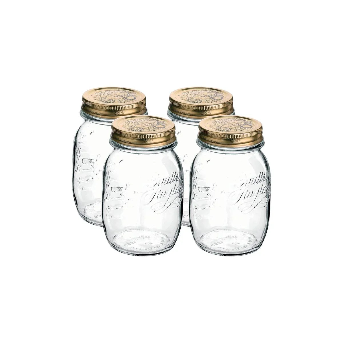 Bormioli Rocco Quattro Stagioni Jar with Lid 4 Piece Set 90x136mm / 500ml - Kitchenly