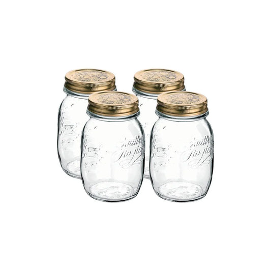 Bormioli Rocco Quattro Stagioni Jar with Lid 4 Piece Set 90x136mm / 500ml - Kitchenly