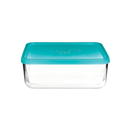 Bormioli Rocco Frigoverre Rectangular Container with Blue Lid 260x210x94mm / 3000ml (Box of 140)