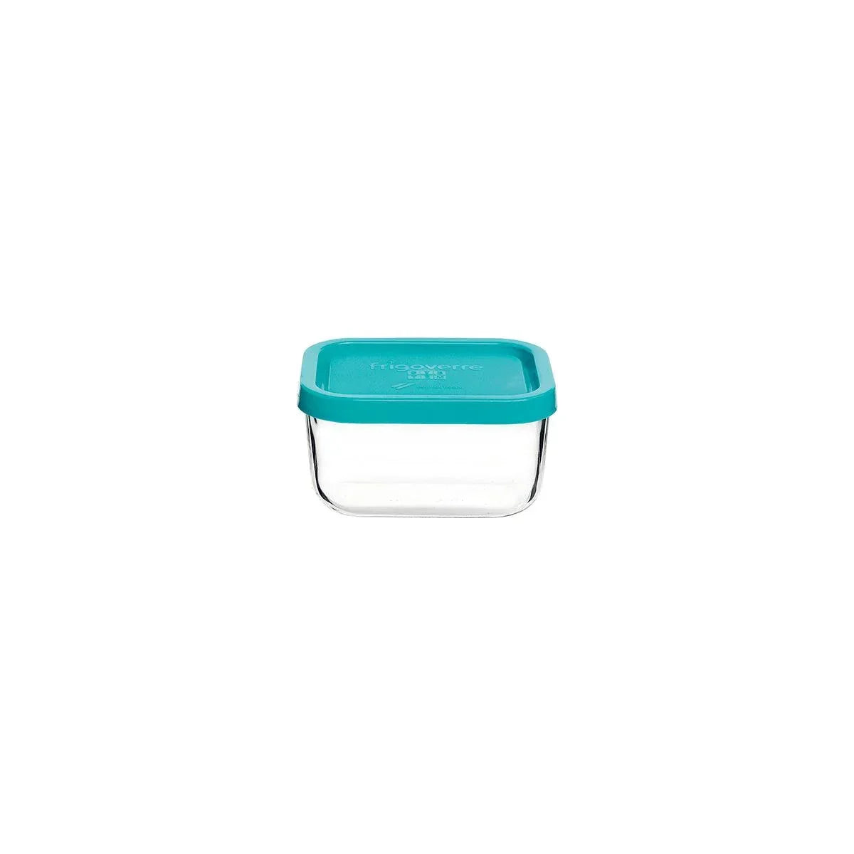 Bormioli Rocco Frigoverre Square Container with Blue Lid 150x150x64mm / 750ml - Kitchenly