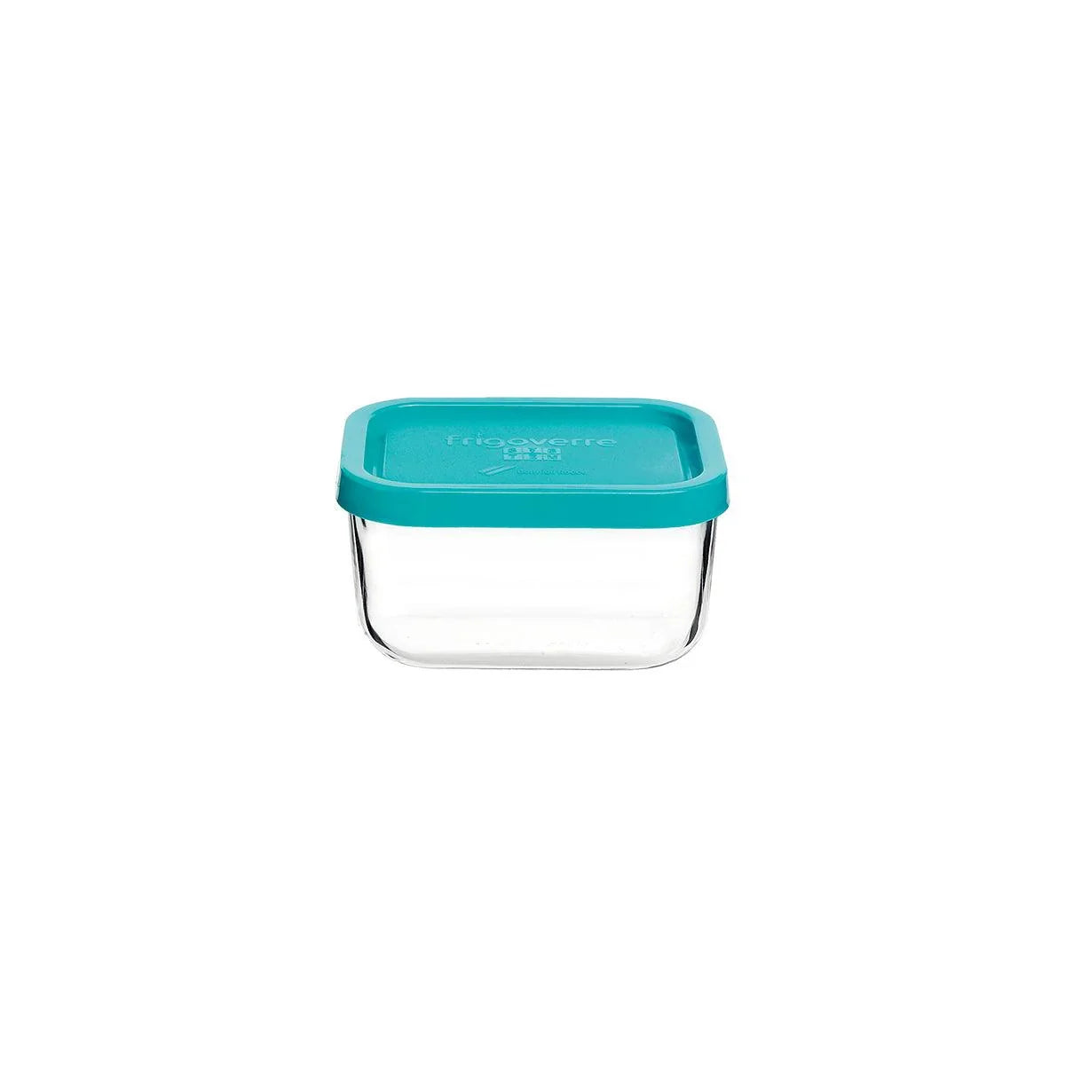 Bormioli Rocco Frigoverre Square Container with Blue Lid 190x190x80mm / 1600ml - Kitchenly
