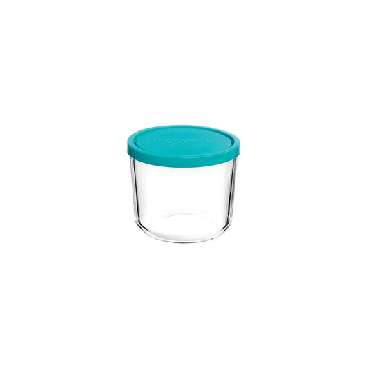 Bormioli Rocco Frigoverre Round Tall Container with Blue Lid 120x99mm / 700ml - Kitchenly