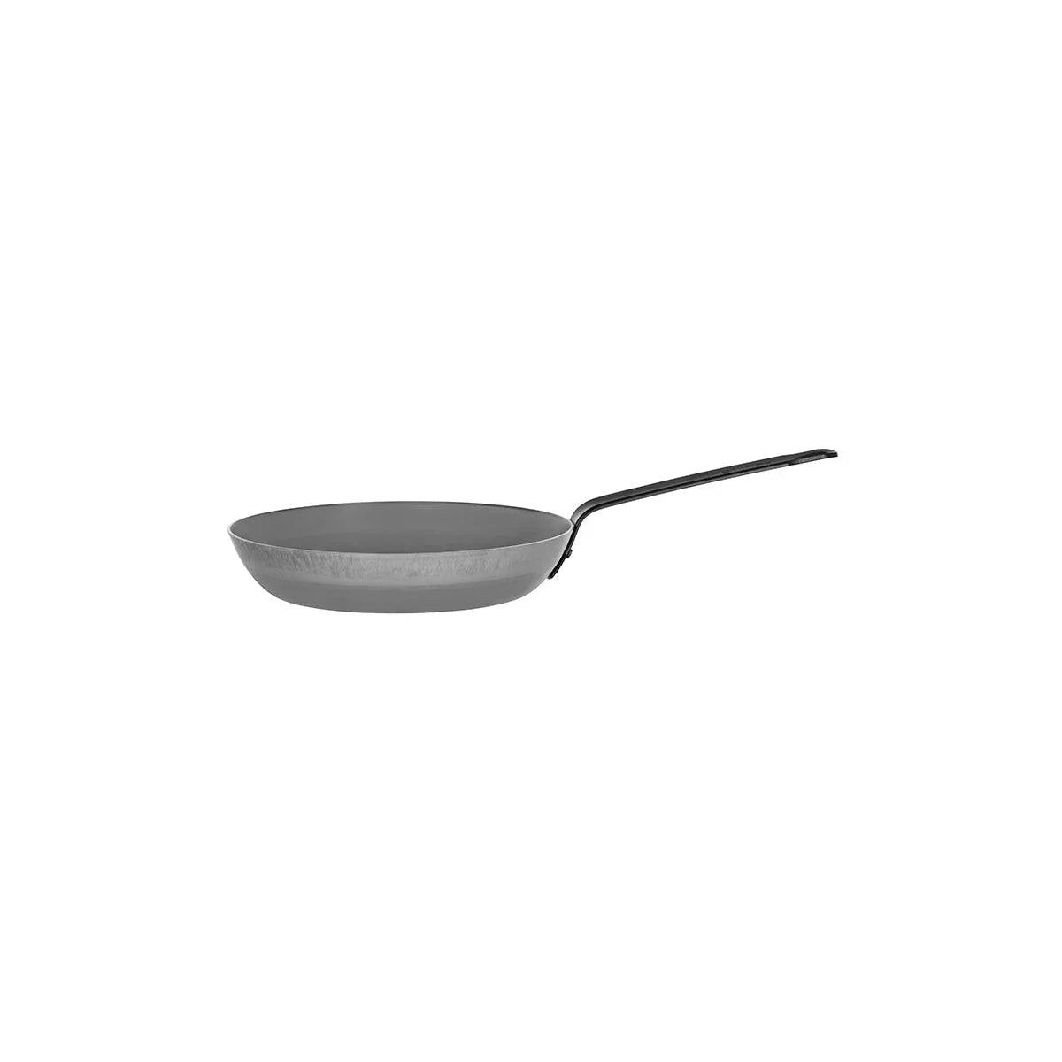 Chef Inox Frypan Black Steel 200x38mm - Kitchenly