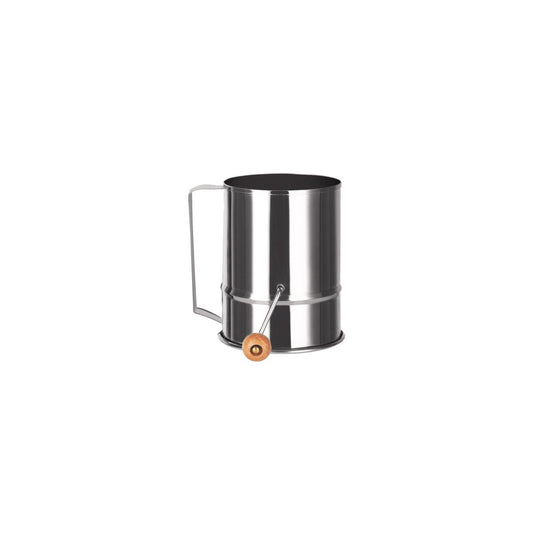 Chef Inox Flour Sifter 5 Cup Crank Handle 105x145mm - Kitchenly