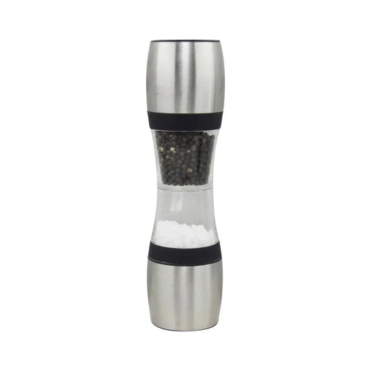 Chef Inox Dual Mill Salt / Pepper Acrylic Stainless Steel 60x230mm - Kitchenly