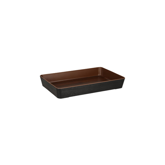 Zicco Bento Box Walnut Inroom/ Black Tray Base