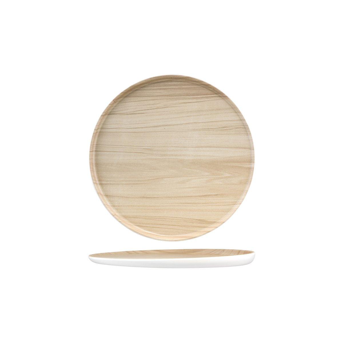 Zicco Melamine Echo Round Platter 300x26mm - Kitchenly