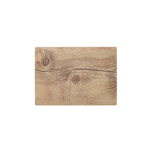 Chef Inox Wood Effect Oak Rectangle Platter 360x255mm - Kitchenly