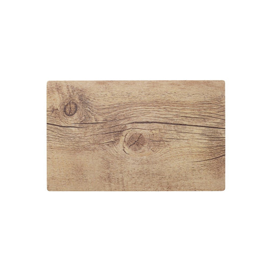 Chef Inox Wood Effect Oak Rectangle Platter 410x255mm