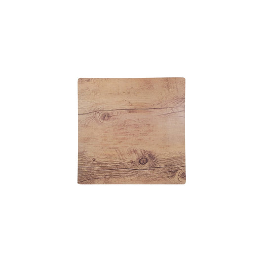 Chef Inox Wood Effect Oak Square Platter 255x255mm