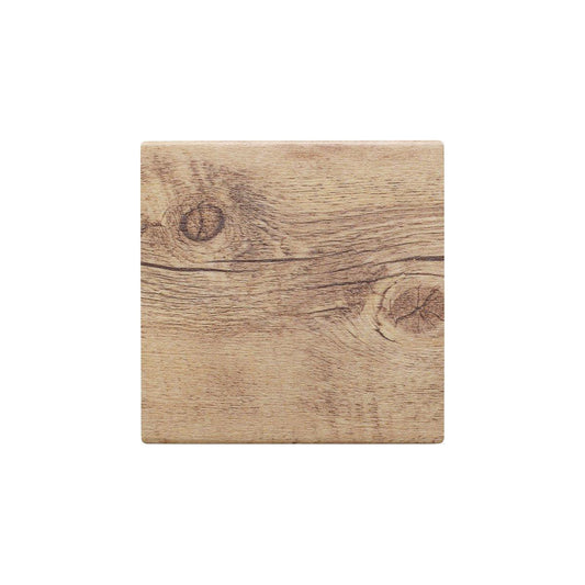 Chef Inox Wood Effect Oak Square Platter 310x310mm - Kitchenly