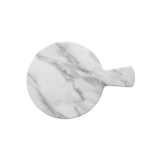 Chef Inox Marble Effect Round Platter with Handle 230mm - Kitchenly