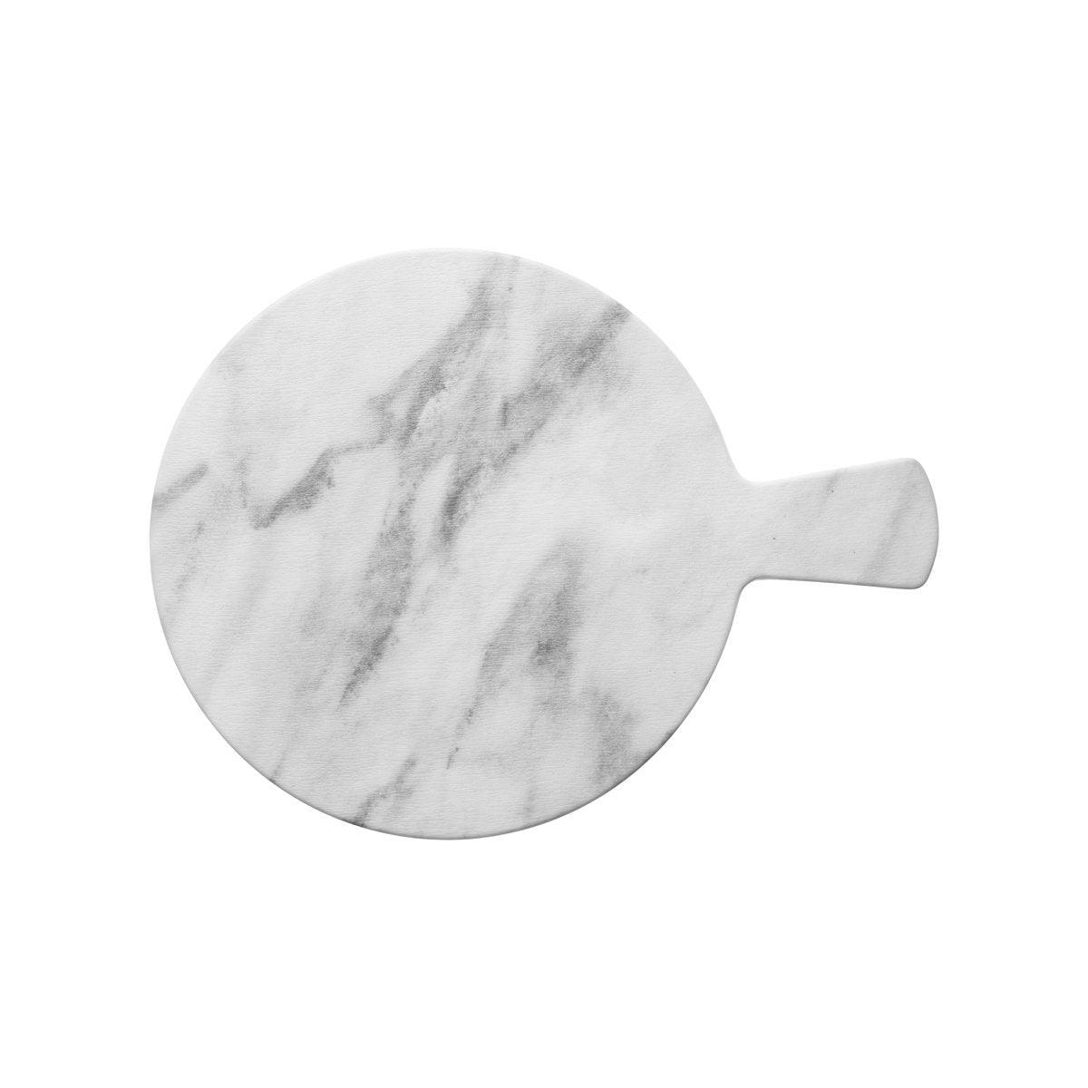 Chef Inox Marble Effect Round Platter with Handle 280mm - Kitchenly